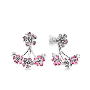 Peach Blossom Flowers Earrings