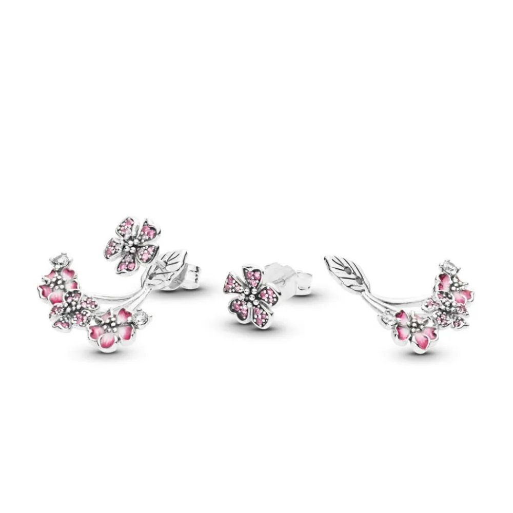 Peach Blossom Flowers Earrings