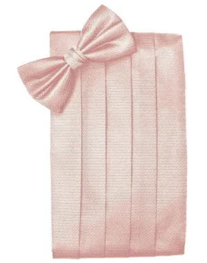 Peach Herringbone Kids Cummerbund