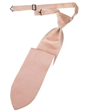 Peach Herringbone Kids Necktie