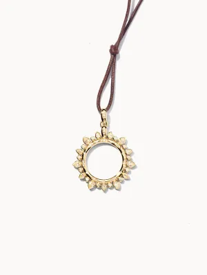 Pendant GYPSY 'Classic' Sun large with Diamonds