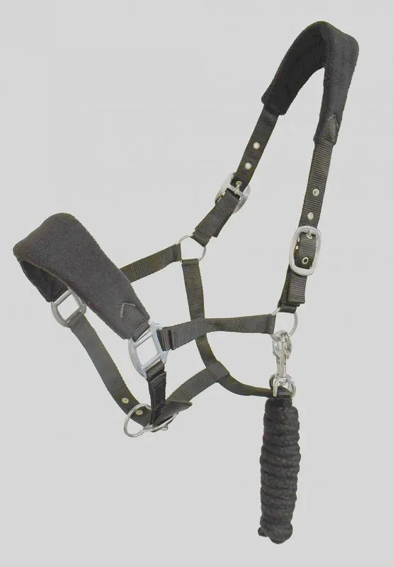 Personalised Anatomical Headcollar And Leadrope Set - Cutie Design