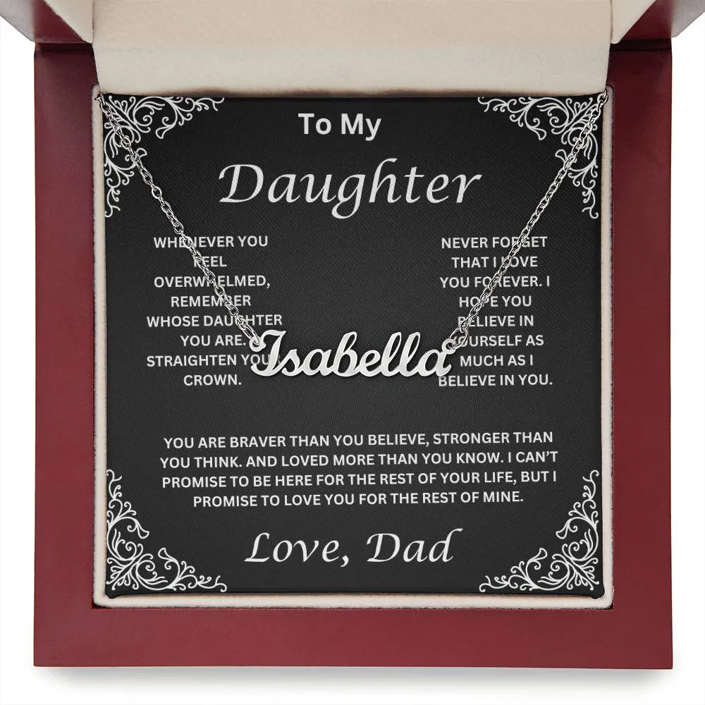Personalized Daughter Necklace- Name Necklace