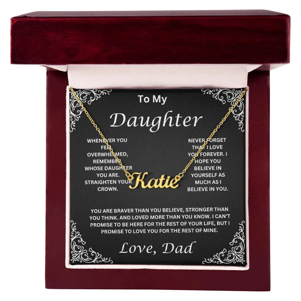 Personalized Daughter Necklace- Name Necklace