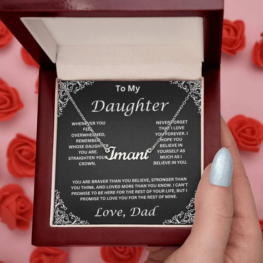 Personalized Daughter Necklace- Name Necklace