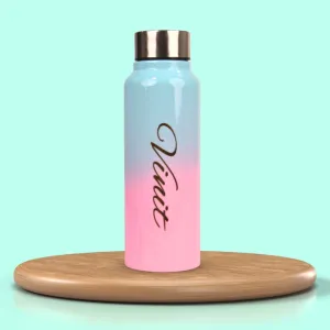 Personalized Multicolor Water Bottle - Rainbow 1