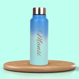 Personalized Multicolor Water Bottle - Rainbow 3