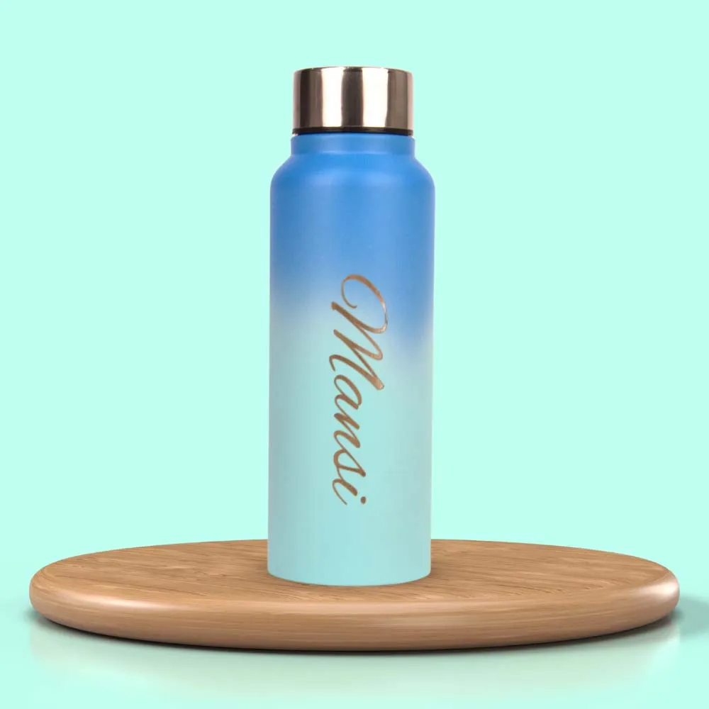 Personalized Multicolor Water Bottle - Rainbow 3