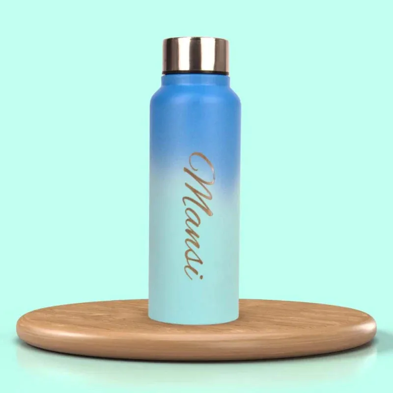 Personalized Multicolor Water Bottle - Rainbow 3