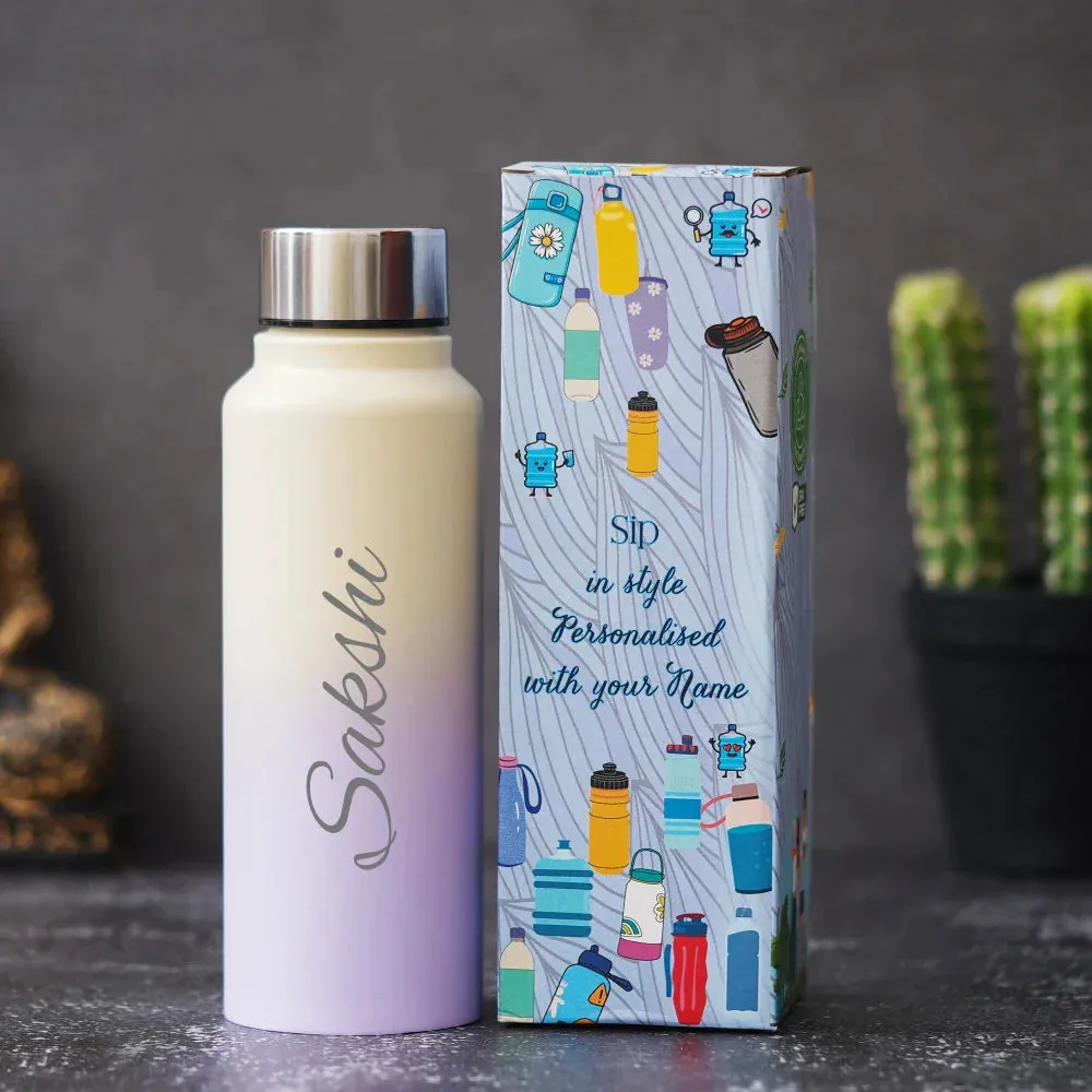 Personalized Multicolor Water Bottle - Rainbow 4