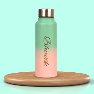Personalized Multicolor Water Bottle - Rainbow 6