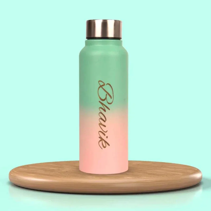 Personalized Multicolor Water Bottle - Rainbow 6