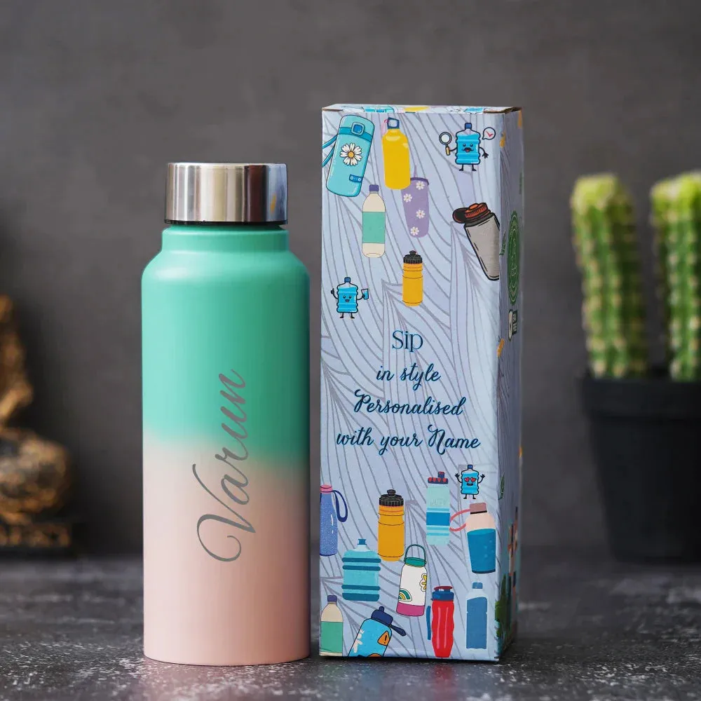 Personalized Multicolor Water Bottle - Rainbow 6