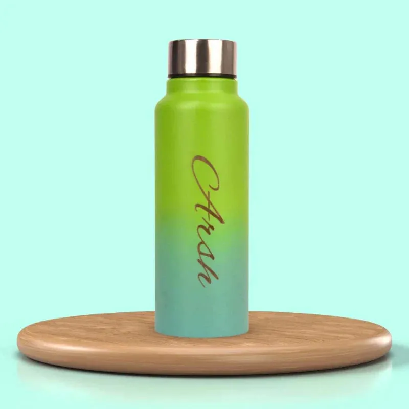 Personalized Multicolor Water Bottle - Rainbow 8