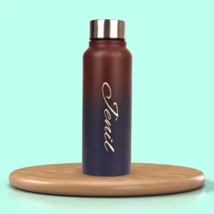 Personalized Multicolor Water Bottle - Rainbow 9