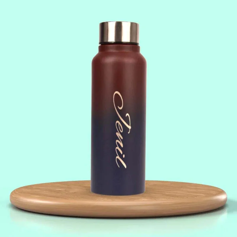 Personalized Multicolor Water Bottle - Rainbow 9