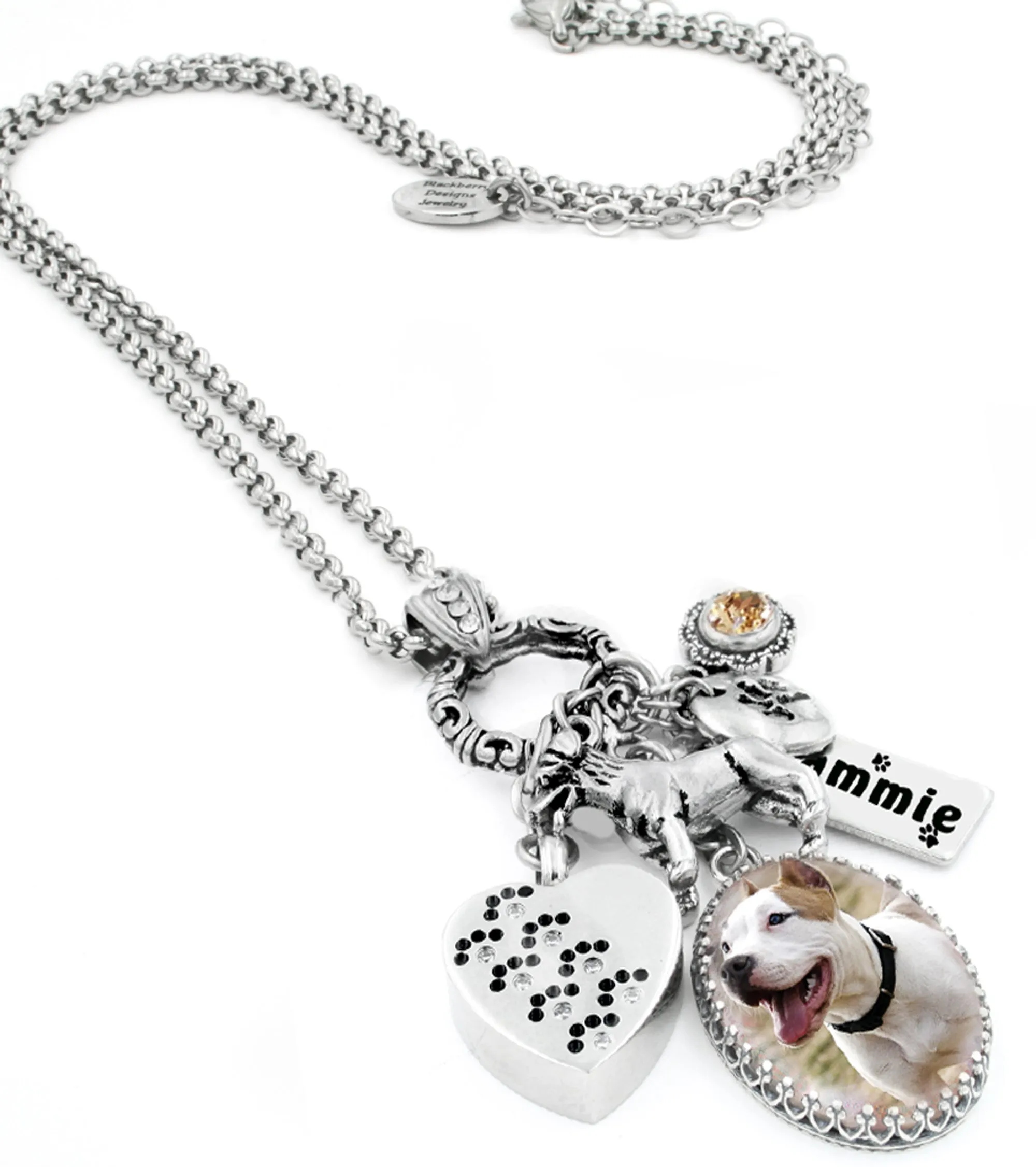 Pet Memorial Necklace with Urn