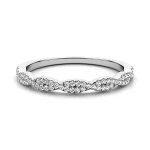 Petite Infinity Round Diamond Wedding Ring
