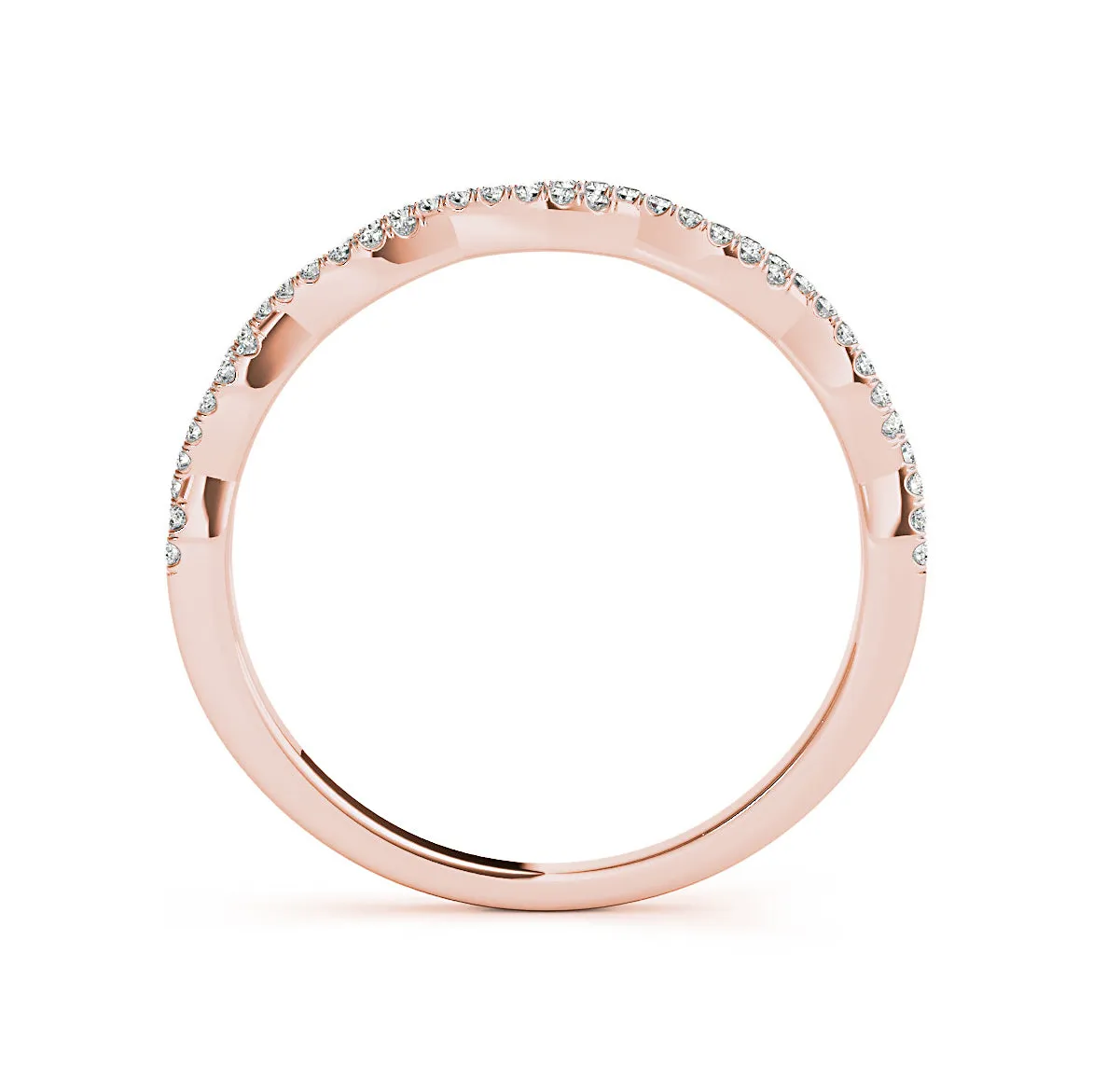 Petite Infinity Round Diamond Wedding Ring
