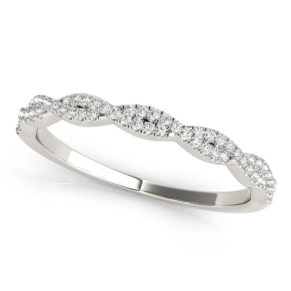 Petite Infinity Round Diamond Wedding Ring