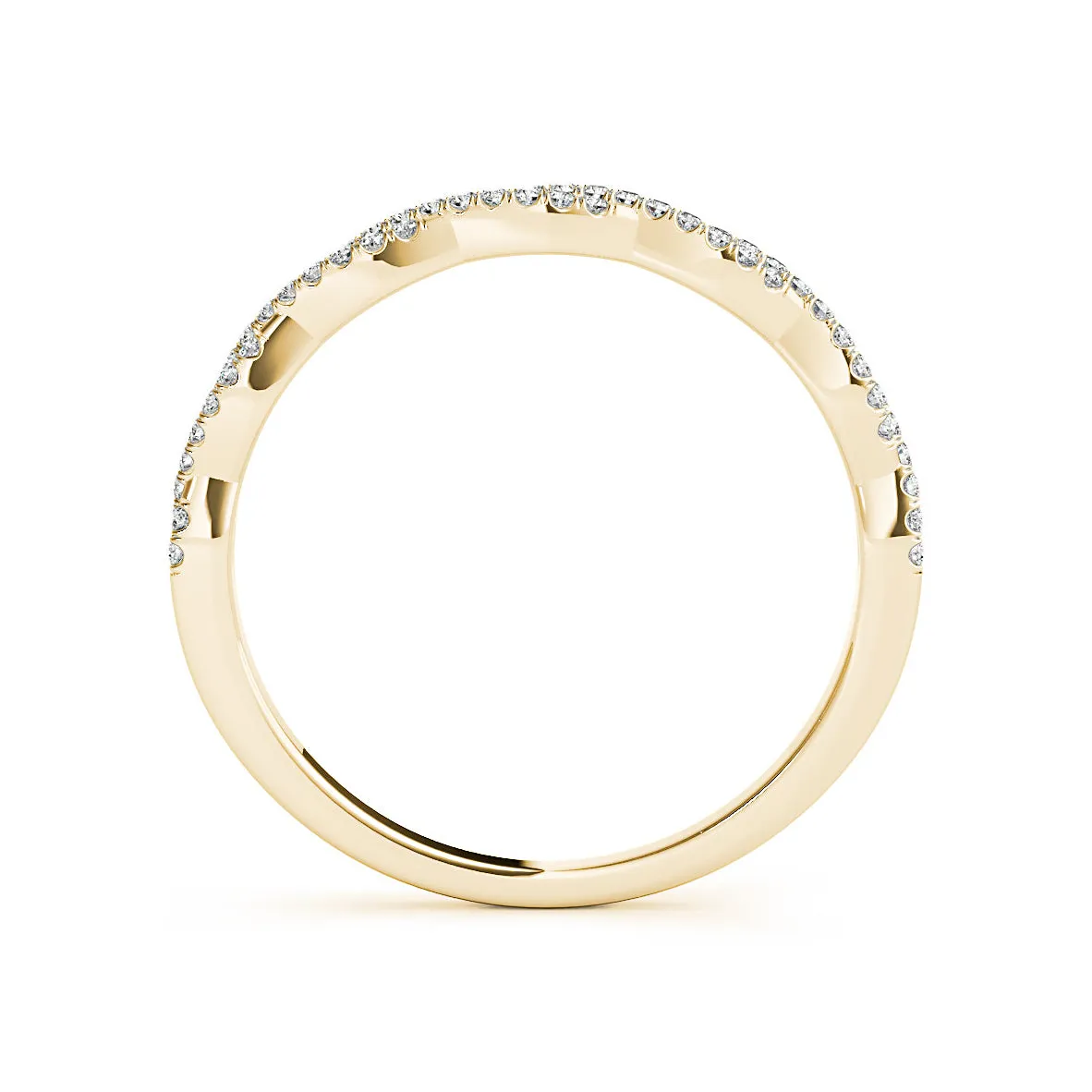 Petite Infinity Round Diamond Wedding Ring