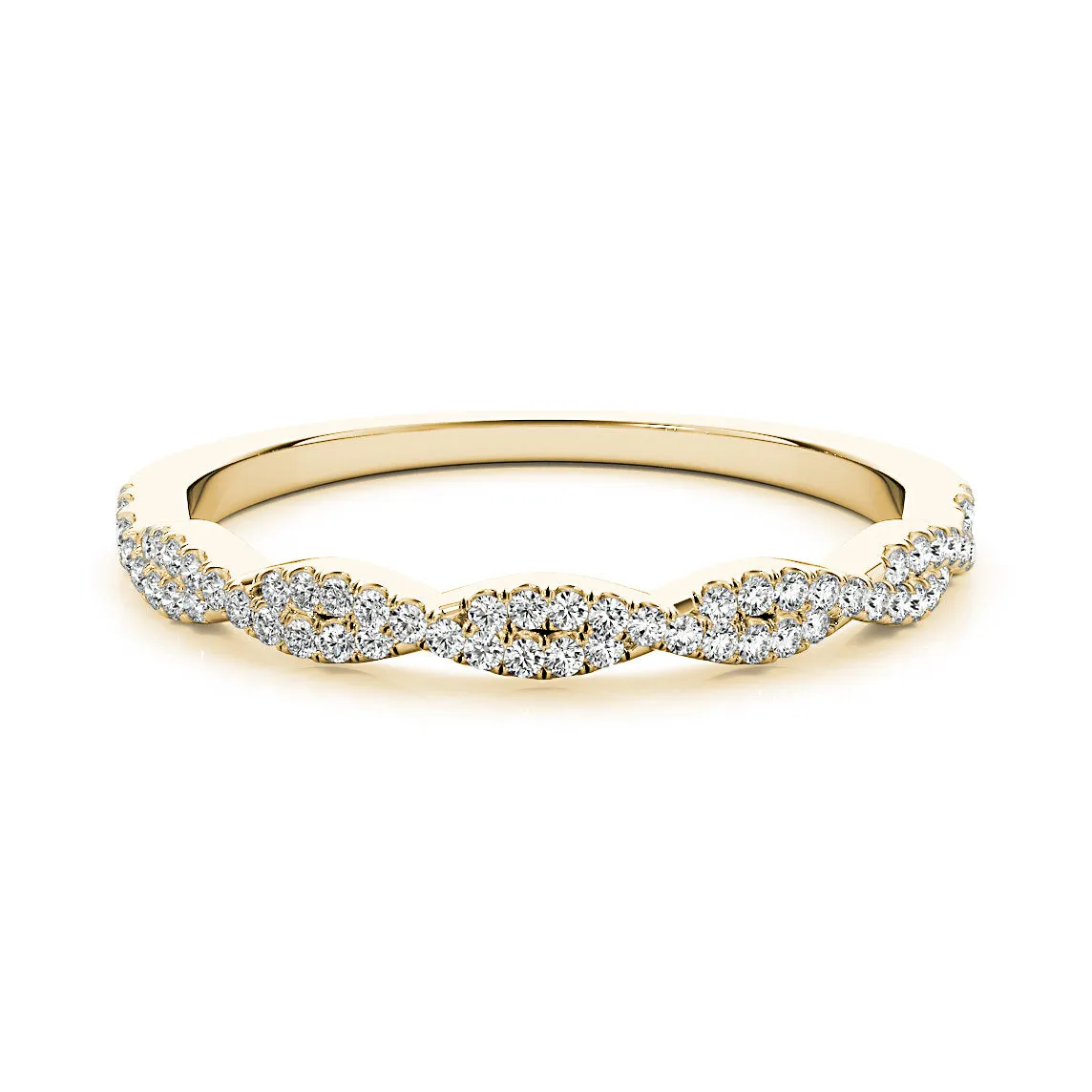 Petite Infinity Round Diamond Wedding Ring