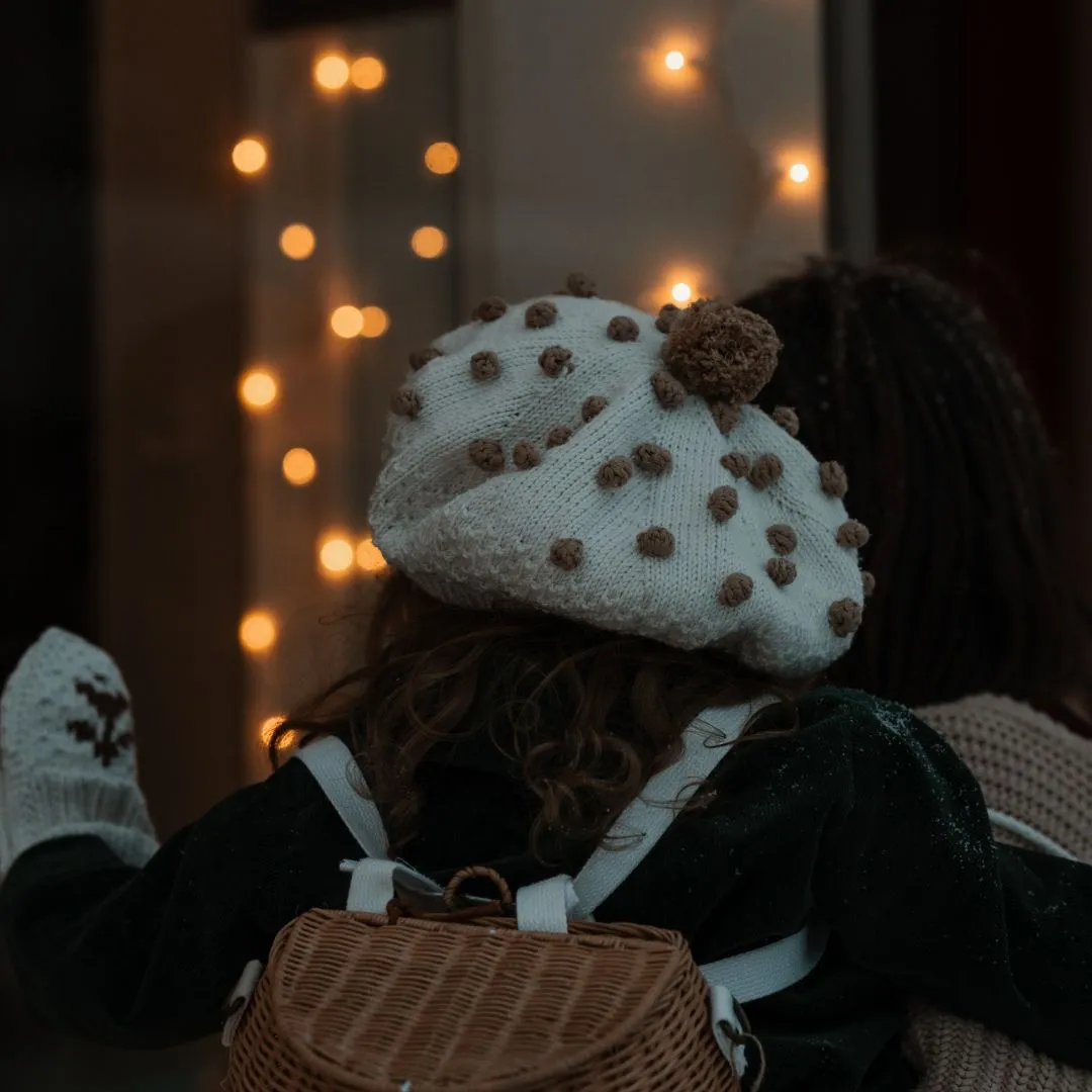 Popcorn Knit French Beret