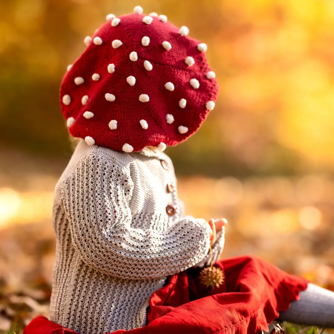 Popcorn Knit French Beret