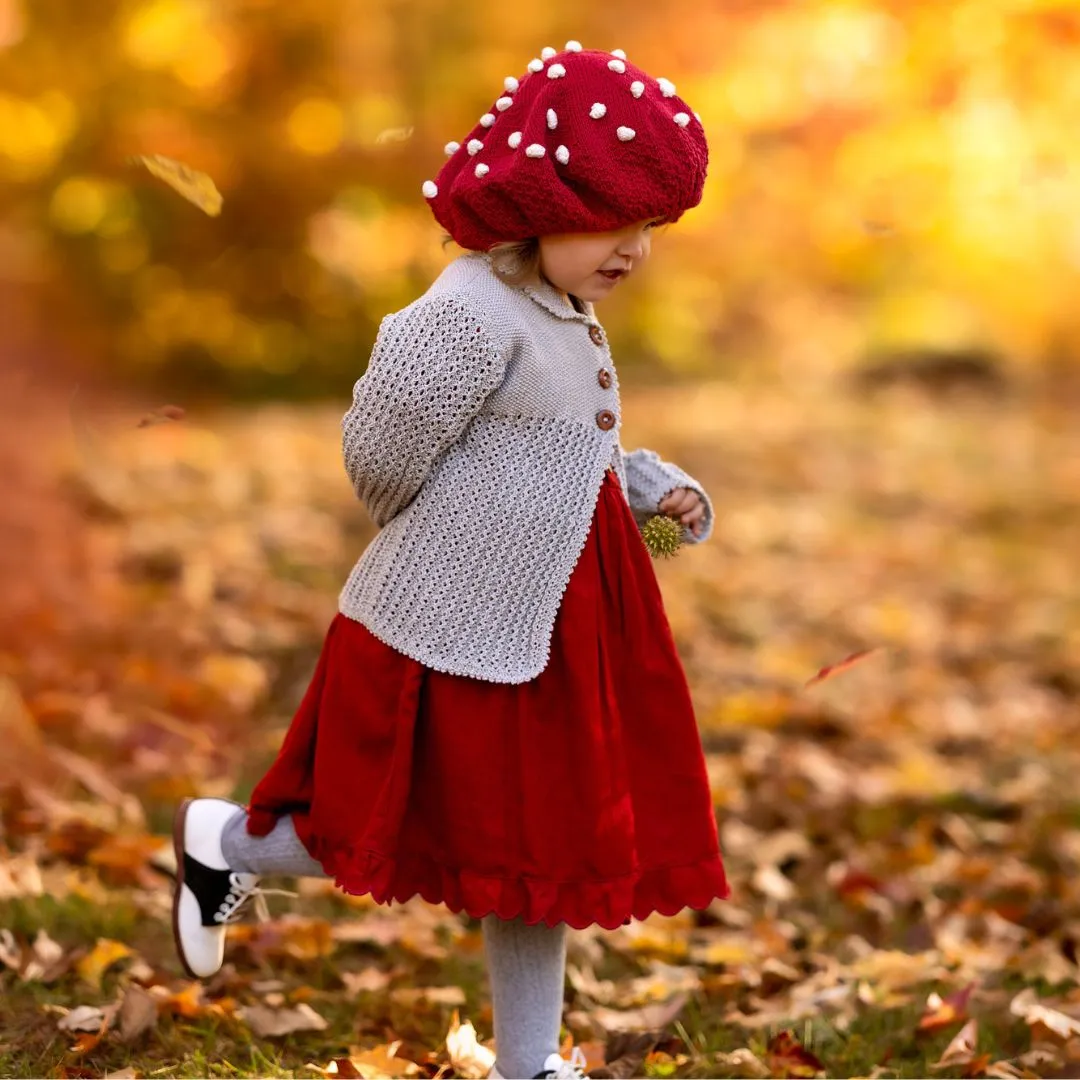 Popcorn Knit French Beret