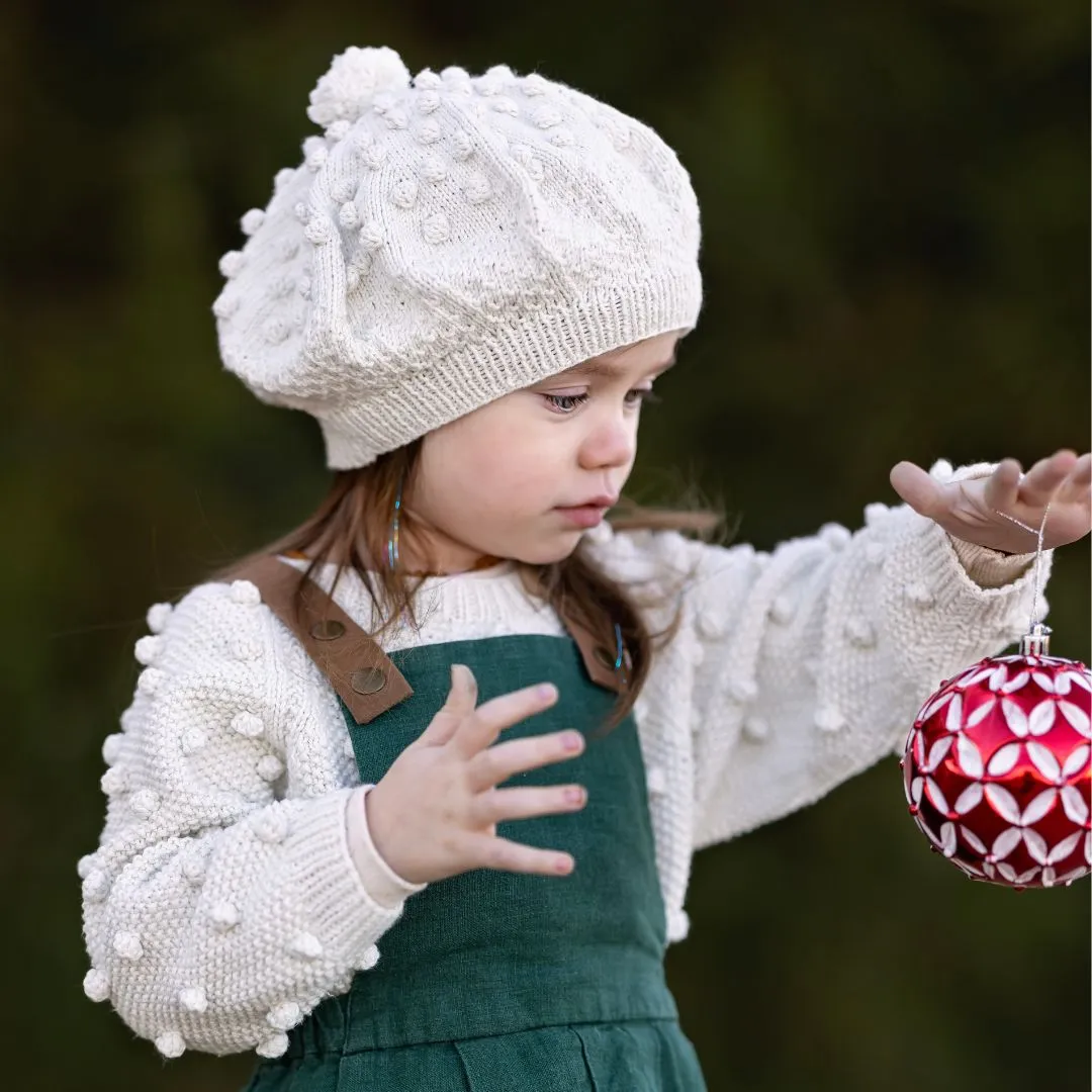Popcorn Knit French Beret