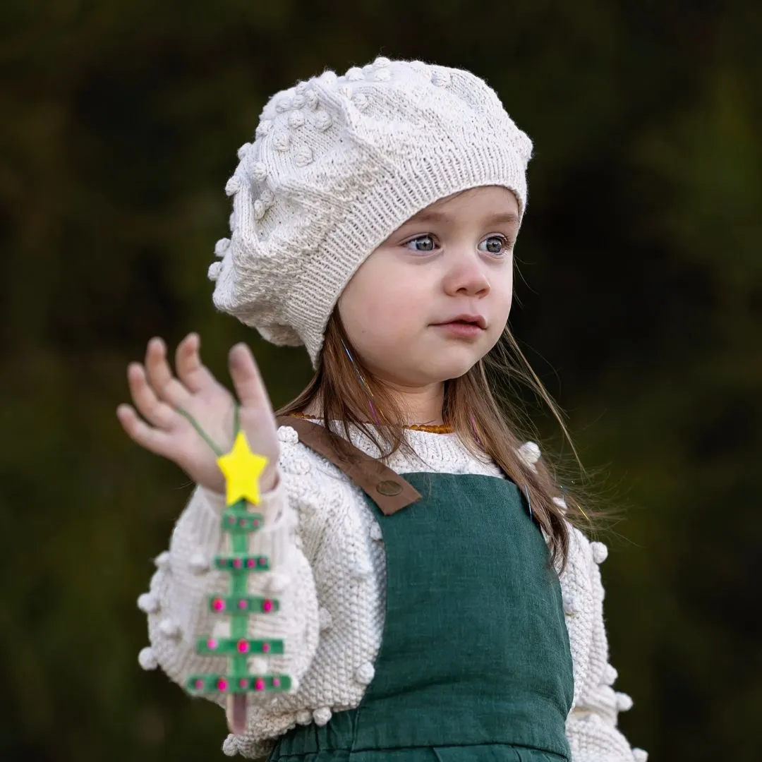 Popcorn Knit French Beret