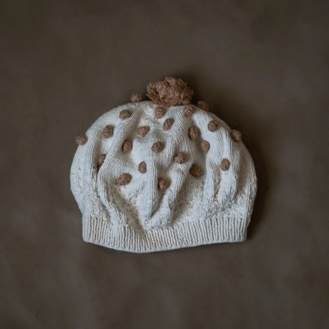 Popcorn Knit French Beret