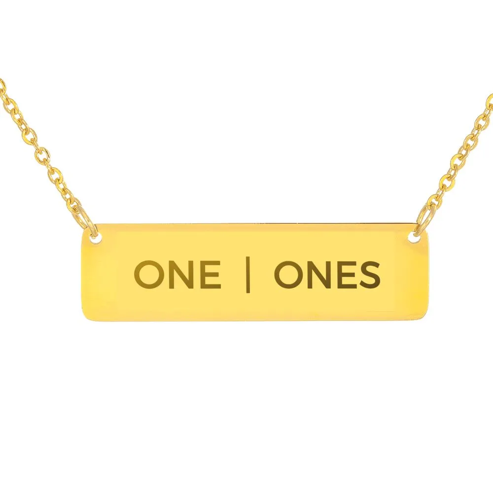 Pride Pronouns Necklace (One | Ones)
