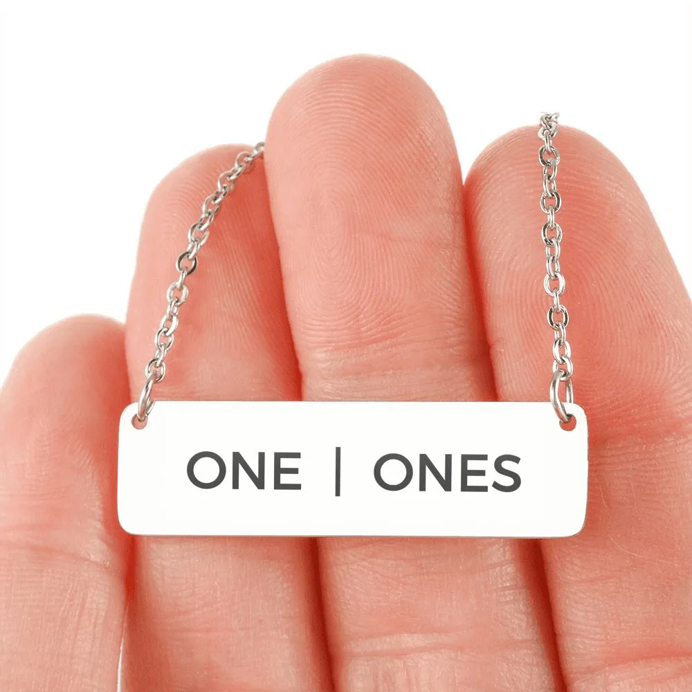Pride Pronouns Necklace (One | Ones)