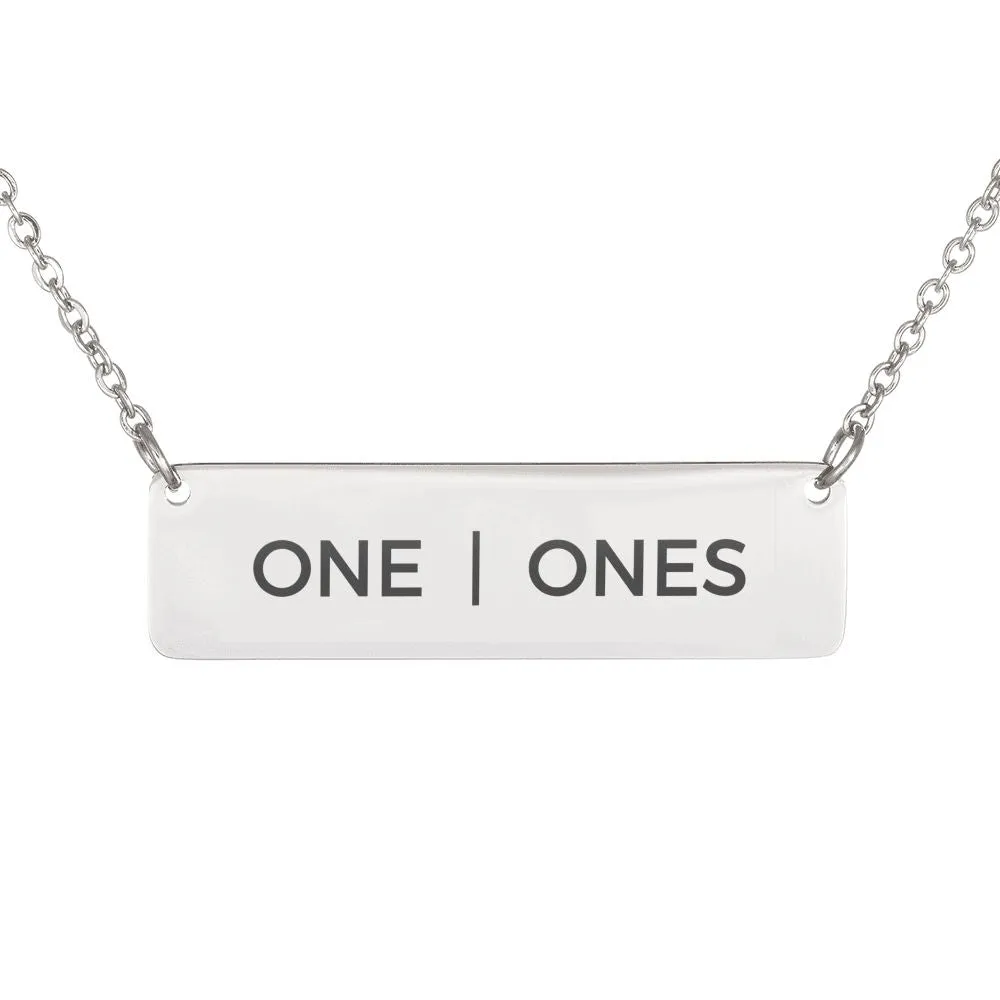 Pride Pronouns Necklace (One | Ones)
