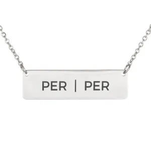 Pride Pronouns Necklace (Per | Per)