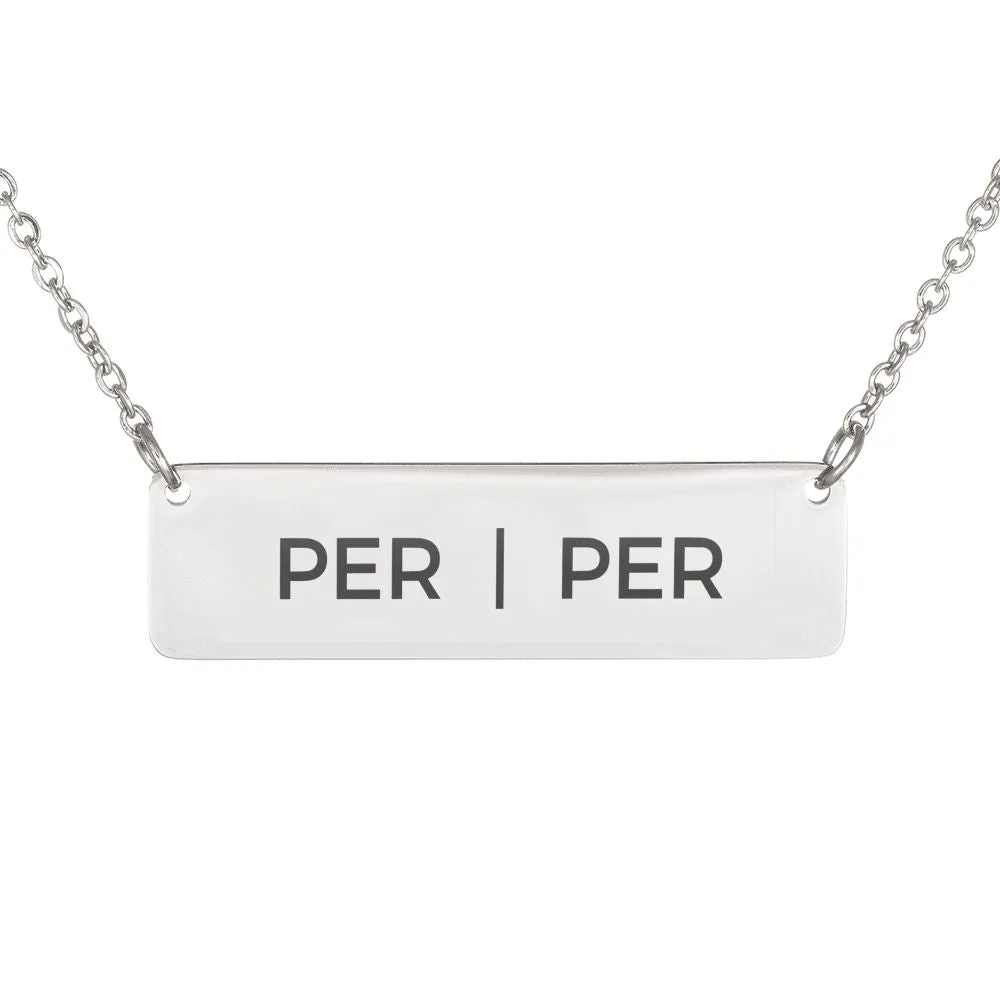 Pride Pronouns Necklace (Per | Per)
