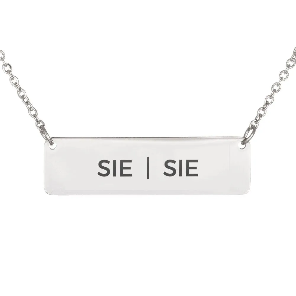 Pride Pronouns Necklace (Sie | Sie)