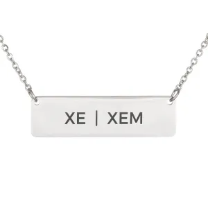 Pride Pronouns Necklace (Xe | Xem)