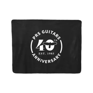 PRS 40th Anniversary Logo Throw Blanket, Black