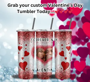 "Personalized 20 oz Valentine's Day Love Tumbler – Capture Your Moments!"