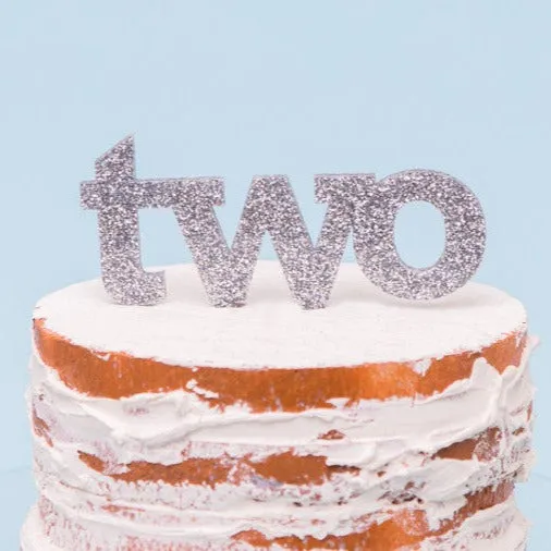 "Two" Cake Topper