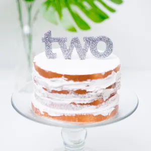 "Two" Cake Topper