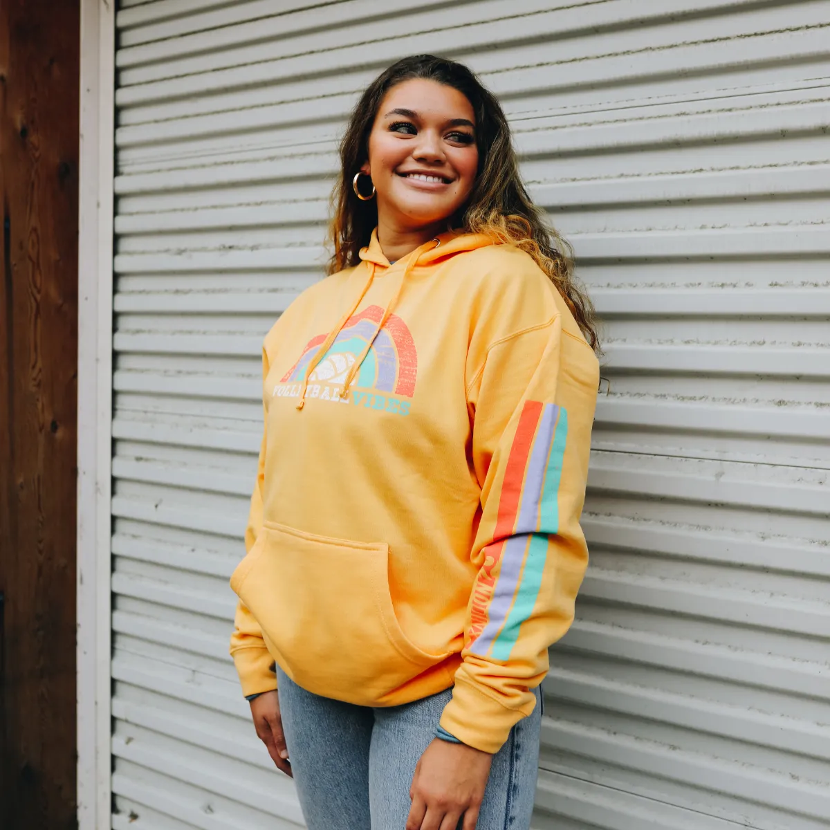 Rainbow Vibes Hooded Sweatshirt