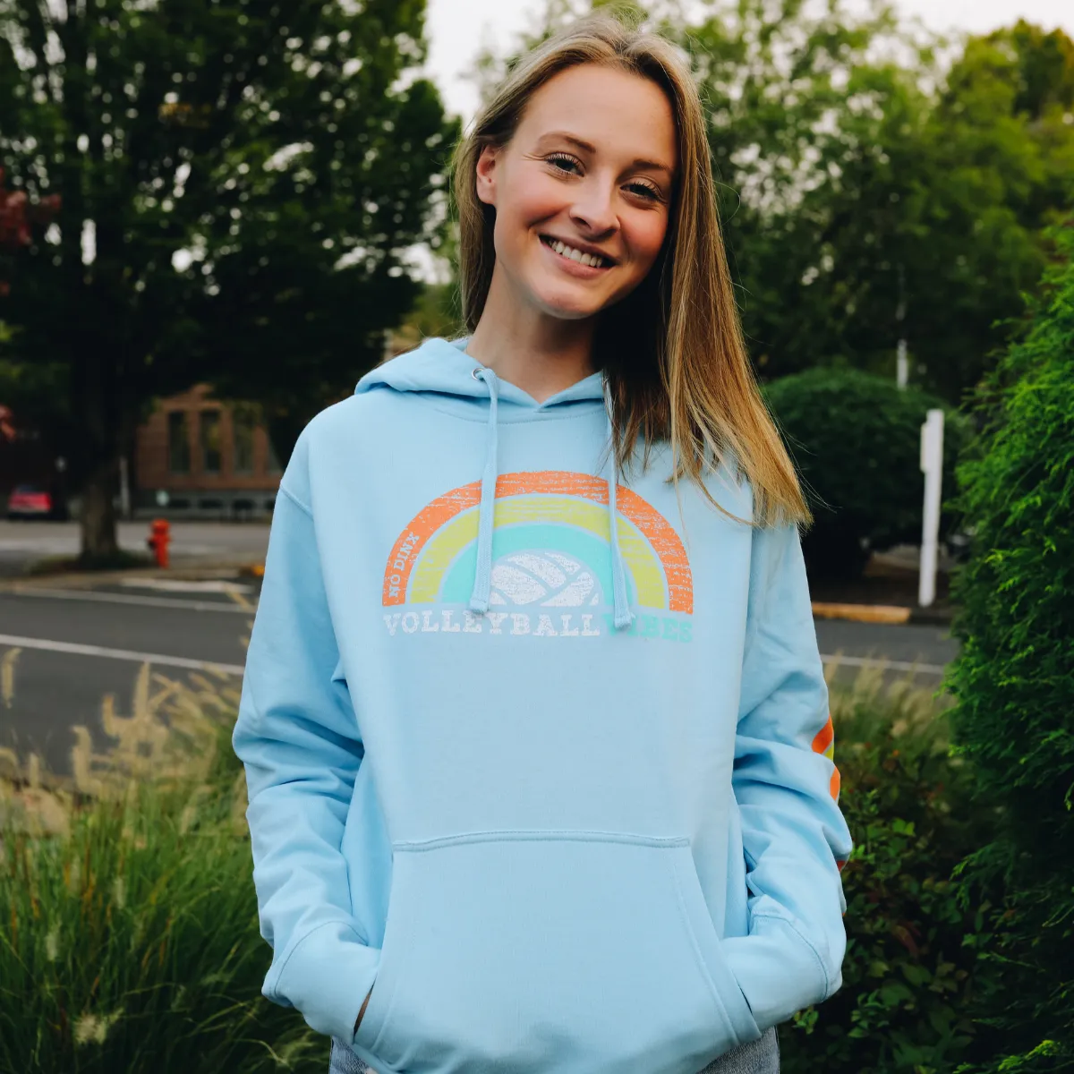 Rainbow Vibes Hooded Sweatshirt