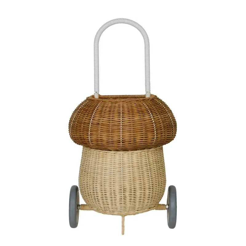 Rattan Mushroom Luggy | Natural by Olliella
