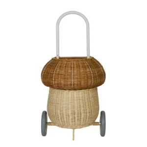 Rattan Mushroom Luggy | Natural by Olliella