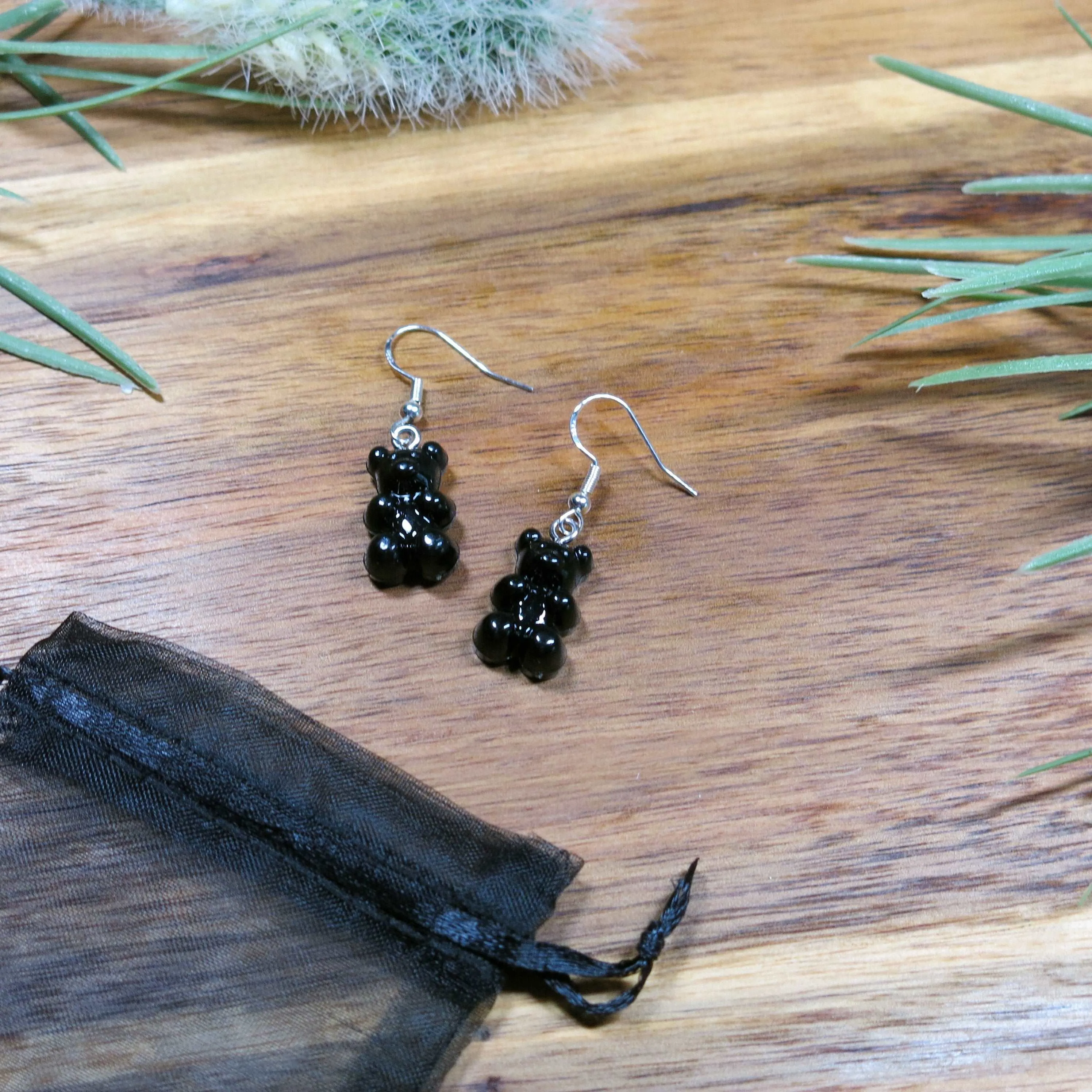 Realistic Gummy Bear Earrings, Gummy Bear Whimsical Drop Statement Earrings, Dangle Candy Earrings