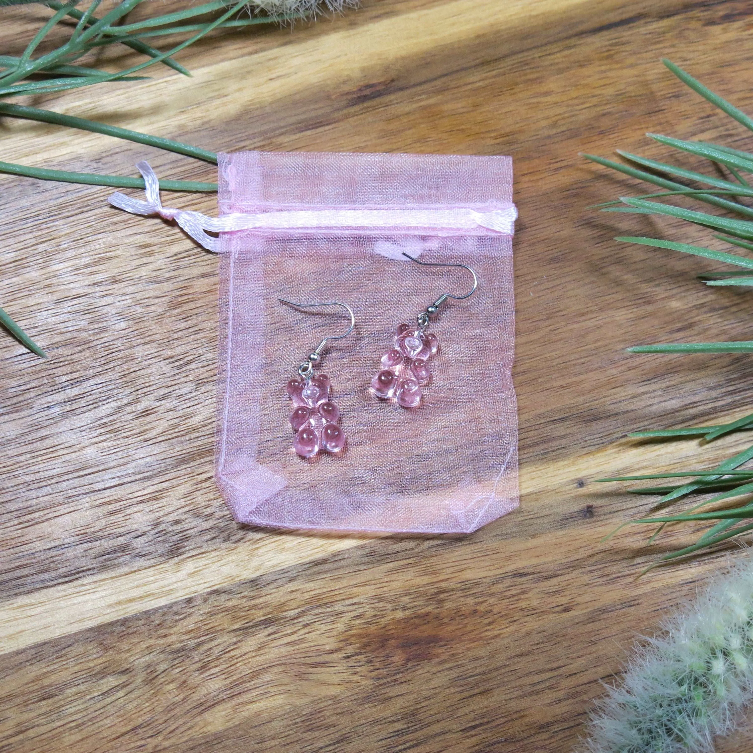 Realistic Gummy Bear Earrings, Gummy Bear Whimsical Drop Statement Earrings, Dangle Candy Earrings