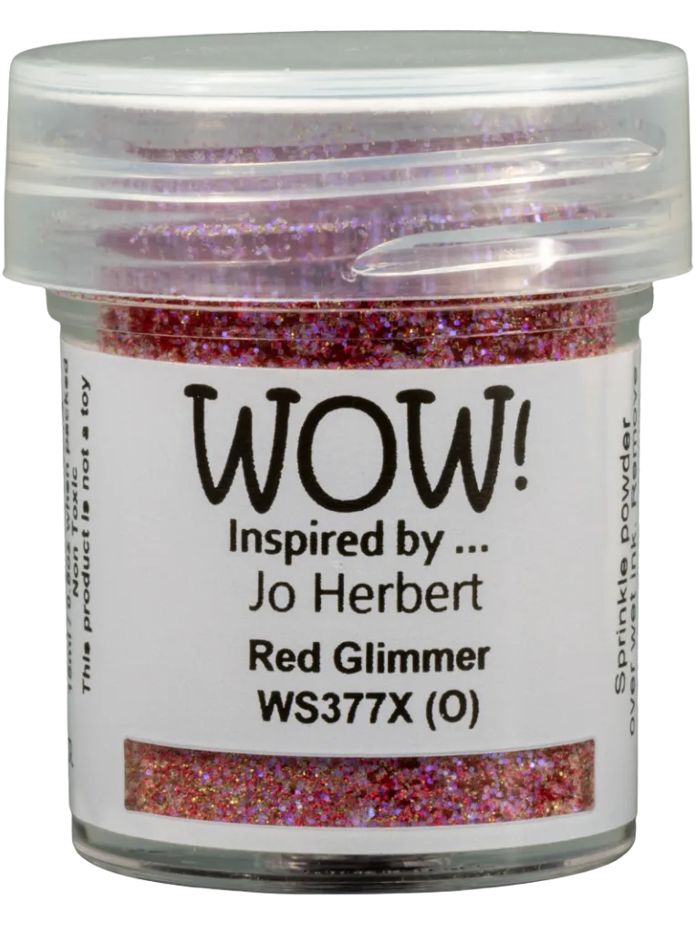 Red Glimmer Wow Embossing Powder WS377X (O)